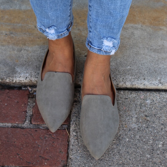Price firm!/The Lucia// Khaki vegan suede Flat - Picture 6 of 7